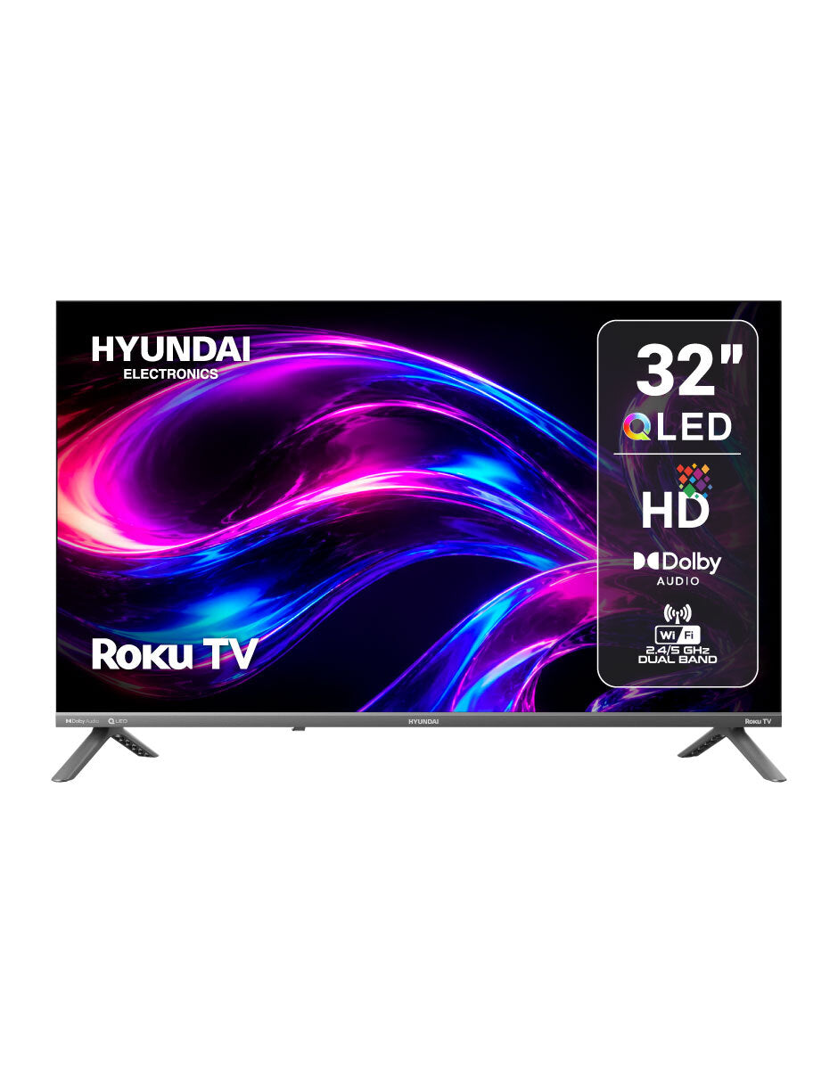 Televisor HYUNDAI 32" Smart Roku TV HD QLED HYLED3258QR